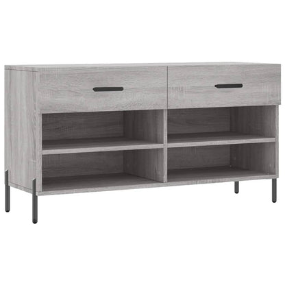 Schuhbank Grau Sonoma 102x35x55 cm Holzwerkstoff - Pazzar.ch