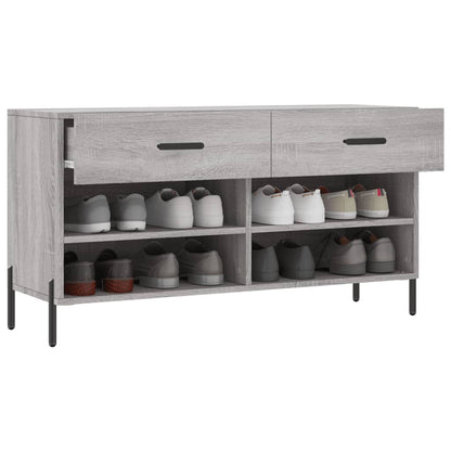 Schuhbank Grau Sonoma 102x35x55 cm Holzwerkstoff - Pazzar.ch
