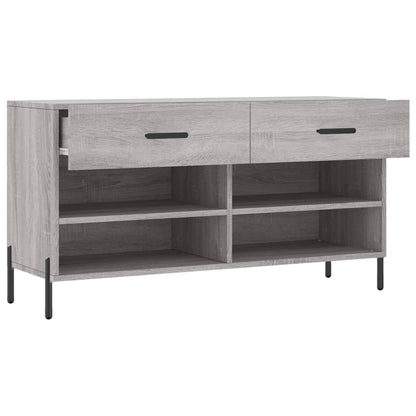Schuhbank Grau Sonoma 102x35x55 cm Holzwerkstoff - Pazzar.ch