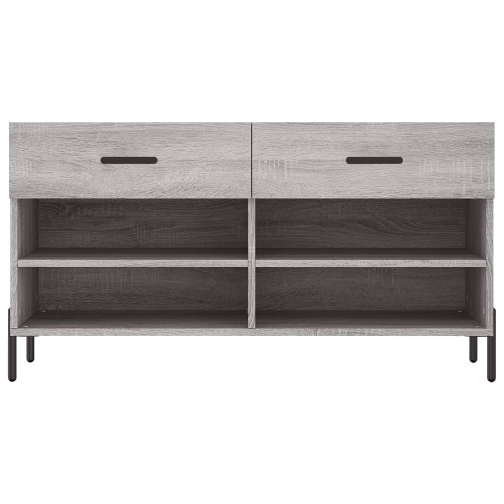 Schuhbank Grau Sonoma 102x35x55 cm Holzwerkstoff - Pazzar.ch