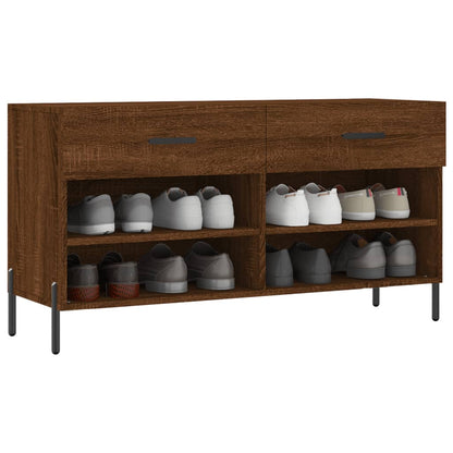 Schuhbank Braun Eichen-Optik 102x35x55 cm Holzwerkstoff - Pazzar.ch