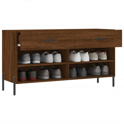 Schuhbank Braun Eichen-Optik 102x35x55 cm Holzwerkstoff - Pazzar.ch