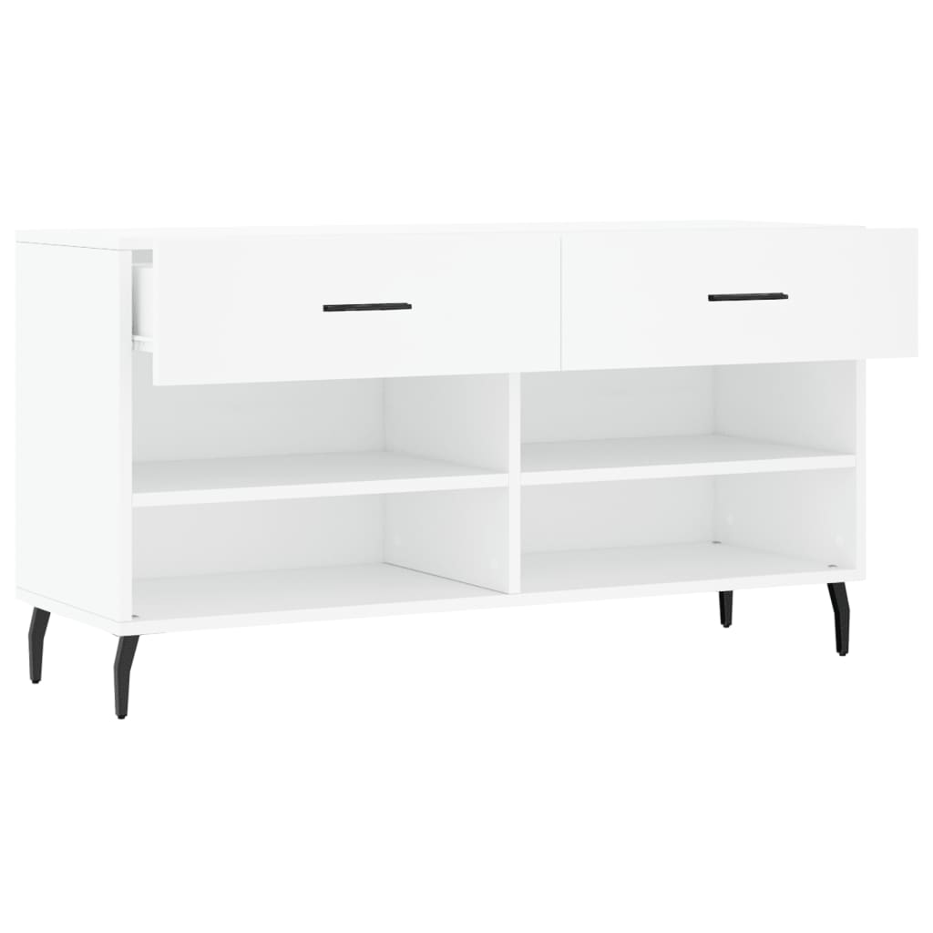 Schuhbank Weiß 102x35x55 cm Holzwerkstoff - Pazzar.ch