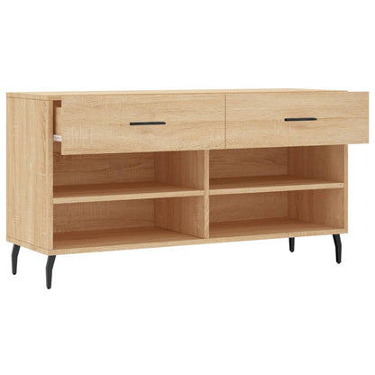 Schuhbank Sonoma-Eiche 102x35x55 cm Holzwerkstoff - Pazzar.ch