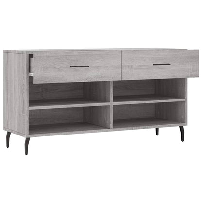 Schuhbank Grau Sonoma 102x35x55 cm Holzwerkstoff - Pazzar.ch
