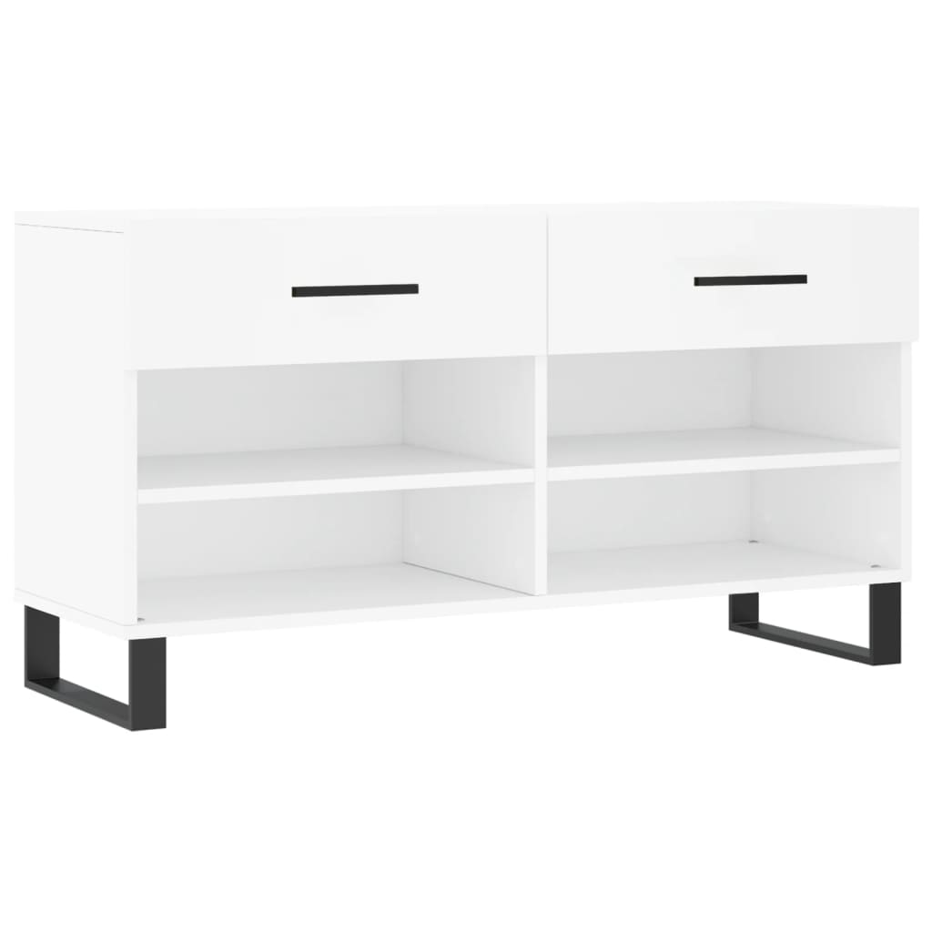 Schuhbank Weiß 102x35x55 cm Holzwerkstoff - Pazzar.ch
