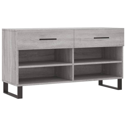 Schuhbank Grau Sonoma 102x35x55 cm Holzwerkstoff - Pazzar.ch