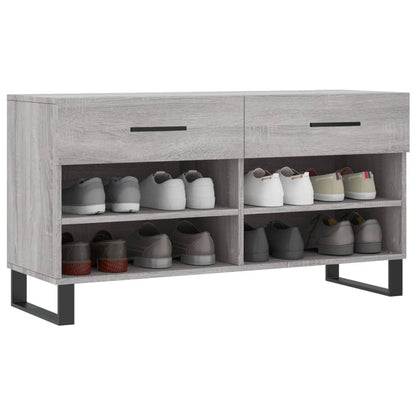 Schuhbank Grau Sonoma 102x35x55 cm Holzwerkstoff - Pazzar.ch