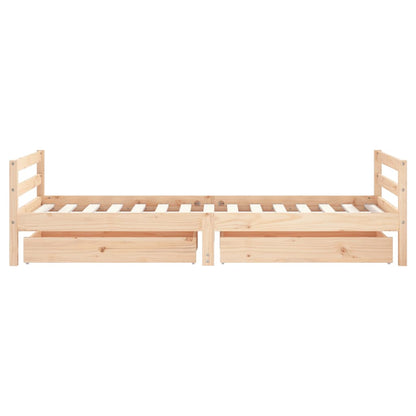 Kinderbett mit Schubladen 90x190 cm Massivholz Kiefer - Pazzar.ch