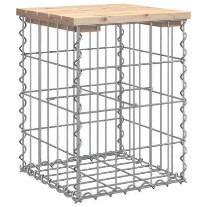 Gartenbank aus Gabionen 33x31x42 cm Massivholz Kiefer - Pazzar.ch