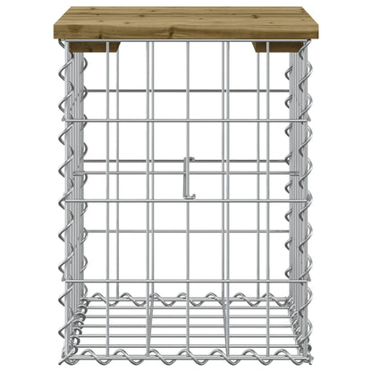 Gartenbank aus Gabionen 33x31x42 cm Kiefernholz Imprägniert - Pazzar.ch