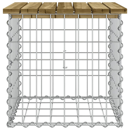 Gartenbank aus Gabionen 43x44x42 cm Kiefernholz Imprägniert - Pazzar.ch