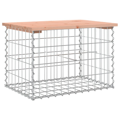 Gartenbank aus Gabionen 63x44x42 cm Massivholz Douglasie - Pazzar.ch