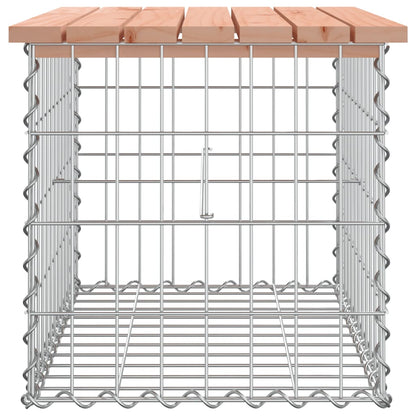 Gartenbank aus Gabionen 63x44x42 cm Massivholz Douglasie - Pazzar.ch