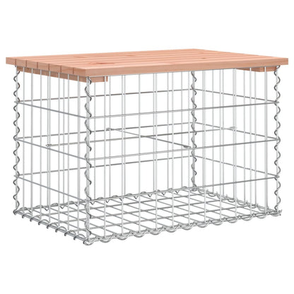 Gartenbank aus Gabionen 63x44x42 cm Massivholz Douglasie - Pazzar.ch