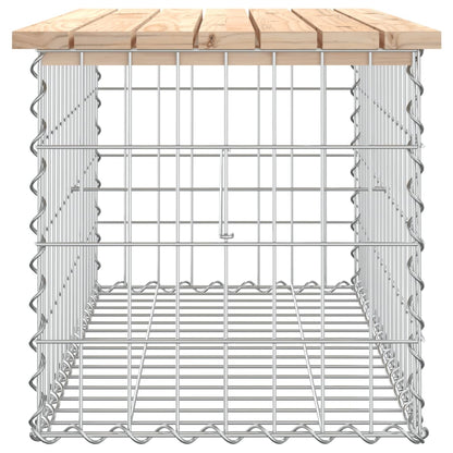 Gartenbank aus Gabionen 83x44x42 cm Massivholz Kiefer - Pazzar.ch