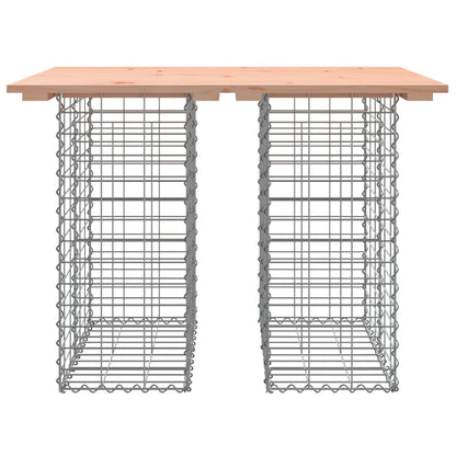 Gartenbank aus Gabionen 100x70x72 cm Massivholz Douglasie - Pazzar.ch