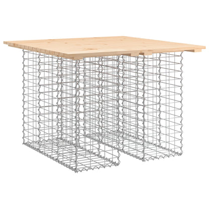 Gartenbank aus Gabionen 100x102x72 cm Massivholz Kiefer - Pazzar.ch