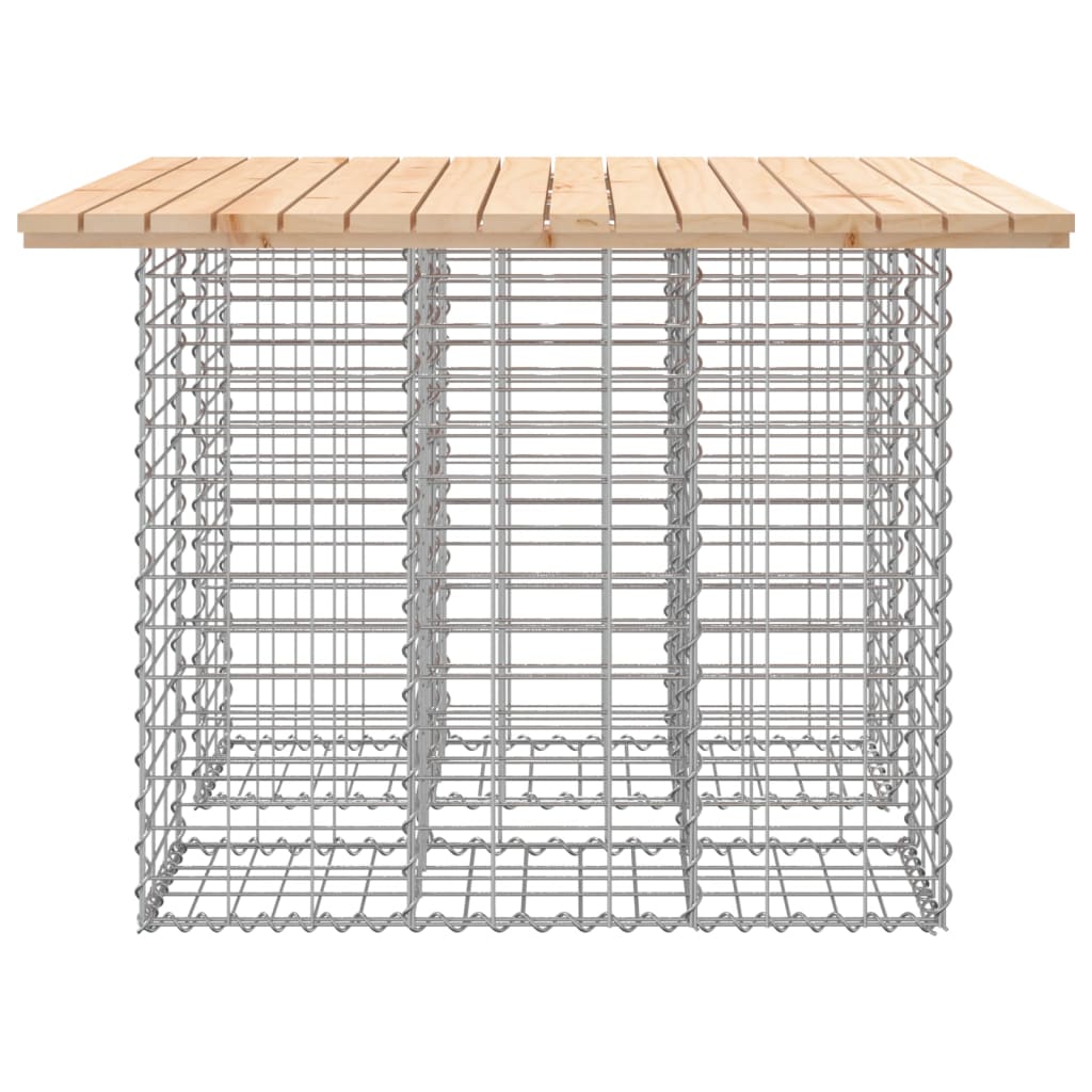 Gartenbank aus Gabionen 100x102x72 cm Massivholz Kiefer - Pazzar.ch