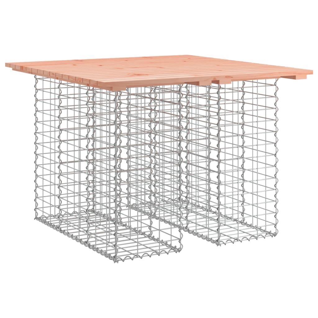 Gartenbank aus Gabionen 100x102x72 cm Massivholz Douglasie - Pazzar.ch