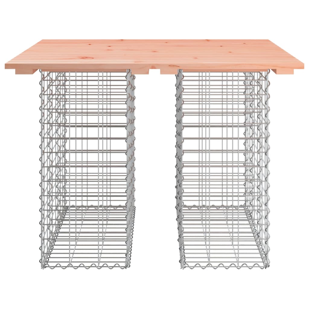 Gartenbank aus Gabionen 100x102x72 cm Massivholz Douglasie - Pazzar.ch