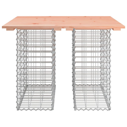 Gartenbank aus Gabionen 100x102x72 cm Massivholz Douglasie - Pazzar.ch