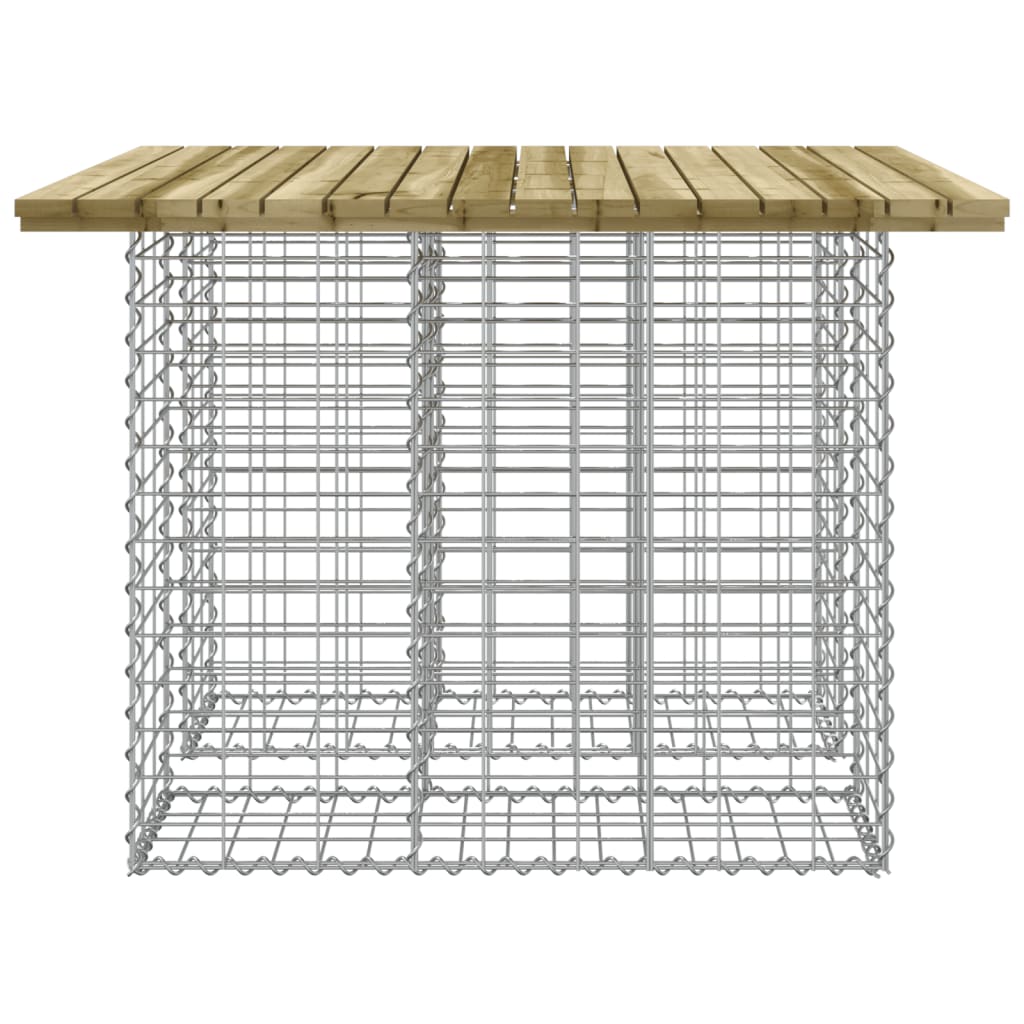 Gartenbank aus Gabionen 100x102x72 cm Kiefernholz Imprägniert - Pazzar.ch