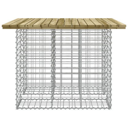Gartenbank aus Gabionen 100x102x72 cm Kiefernholz Imprägniert - Pazzar.ch