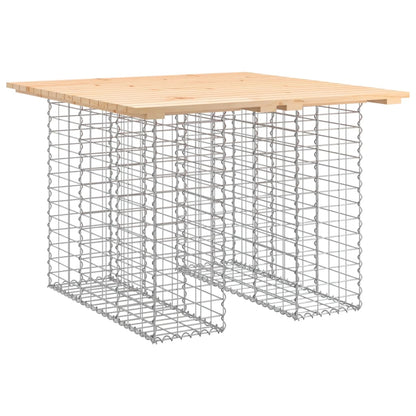 Gartenbank aus Gabionen 100x102x72 cm Massivholz Kiefer - Pazzar.ch