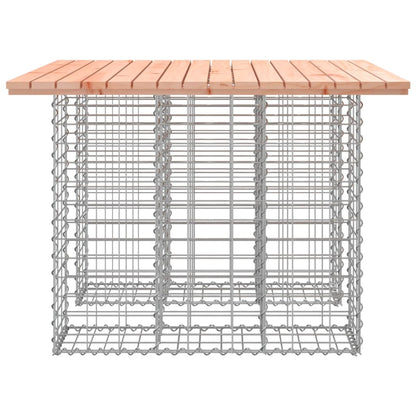 Gartenbank aus Gabionen 100x102x72 cm Massivholz Douglasie - Pazzar.ch
