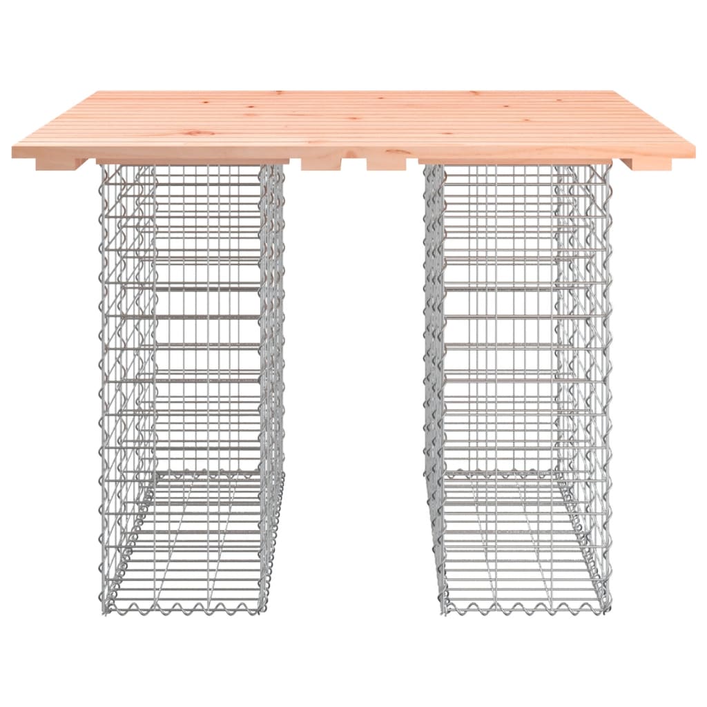 Gartenbank aus Gabionen 100x102x72 cm Massivholz Douglasie - Pazzar.ch