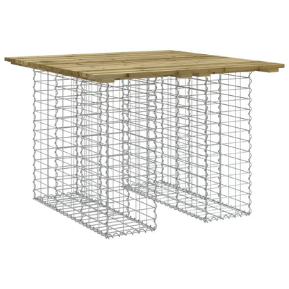 Gartenbank aus Gabionen 100x102x72 cm Kiefernholz Imprägniert - Pazzar.ch