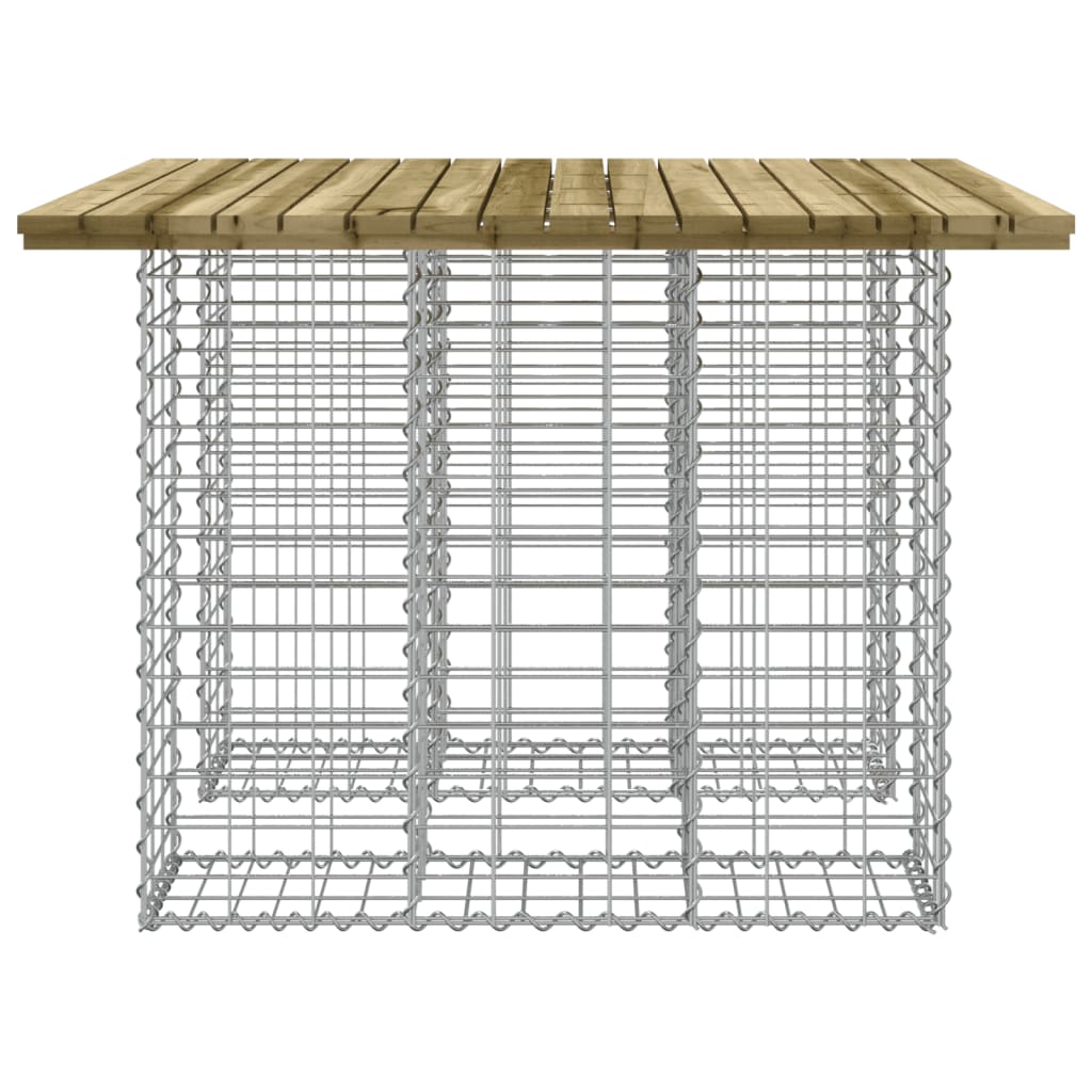 Gartenbank aus Gabionen 100x102x72 cm Kiefernholz Imprägniert - Pazzar.ch