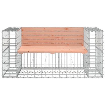 Gartenbank aus Gabionen 143x71x65,5 cm Massivholz Douglasie - Pazzar.ch