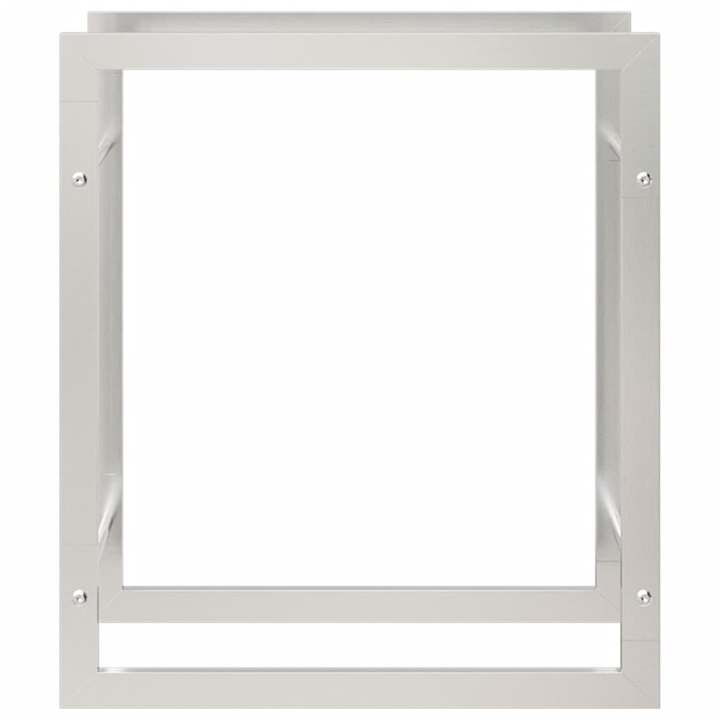 Brennholzregal 50x28x56 cm Edelstahl - Pazzar.ch