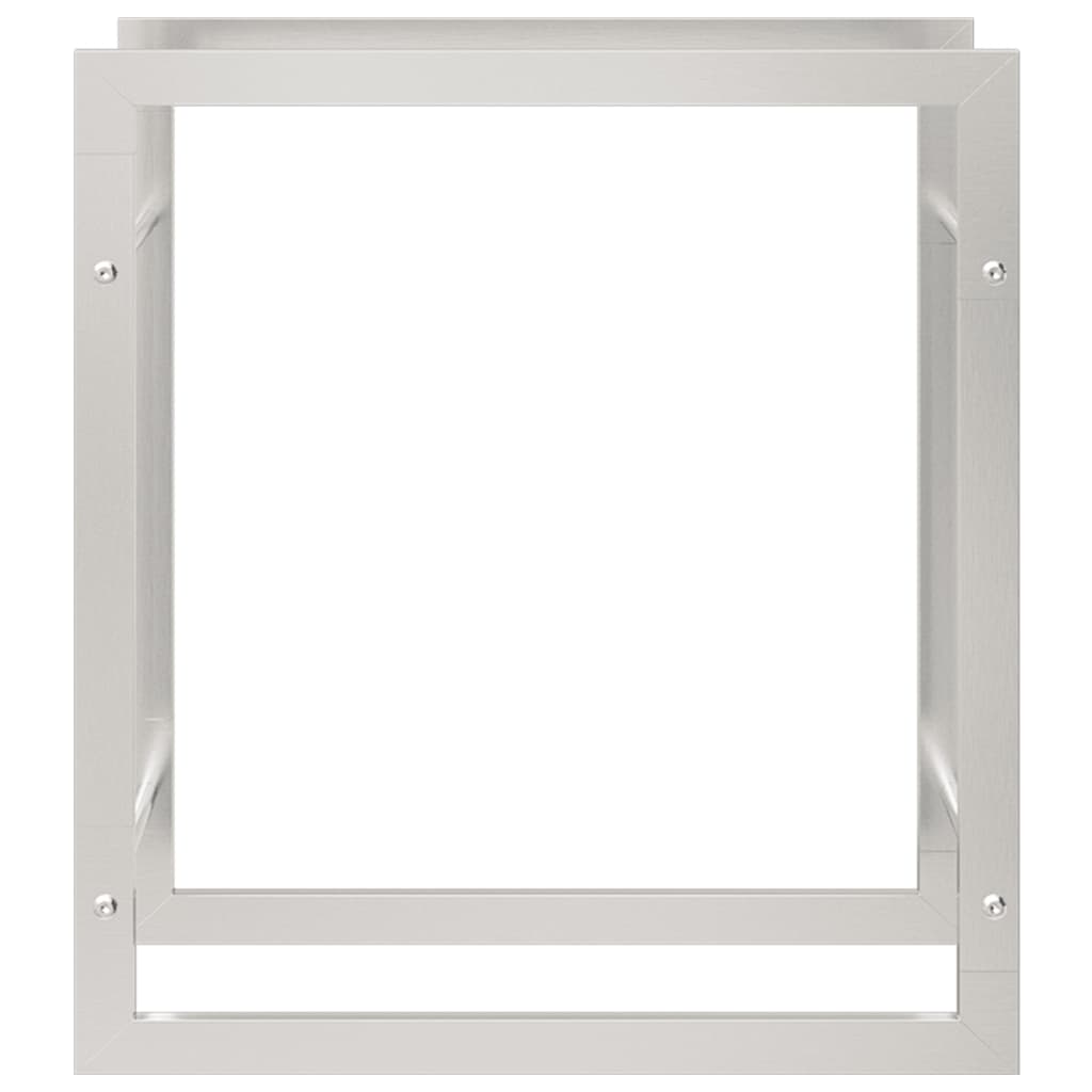 Brennholzregal 80x28x86 cm Edelstahl - Pazzar.ch
