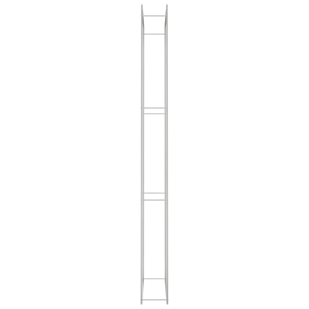 Brennholzregal 110x28x312 cm Edelstahl - Pazzar.ch