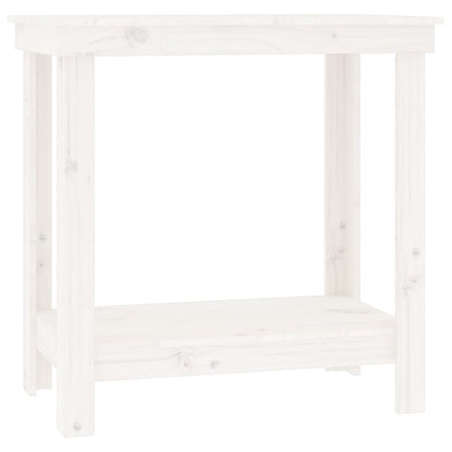 Werkbank Weiß 80x50x80 cm Massivholz Kiefer - Pazzar.ch