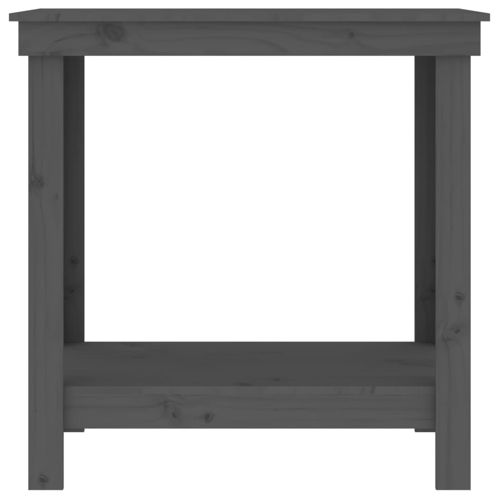 Werkbank Grau 80x50x80 cm Massivholz Kiefer
