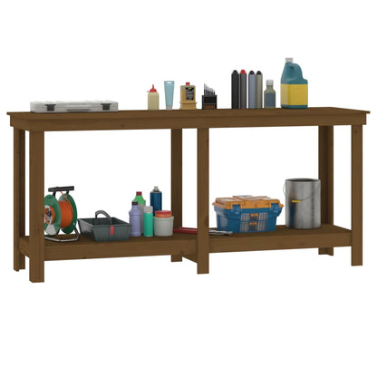 Werkbank Honigbraun 180x50x80 cm Massivholz Kiefer - Pazzar.ch