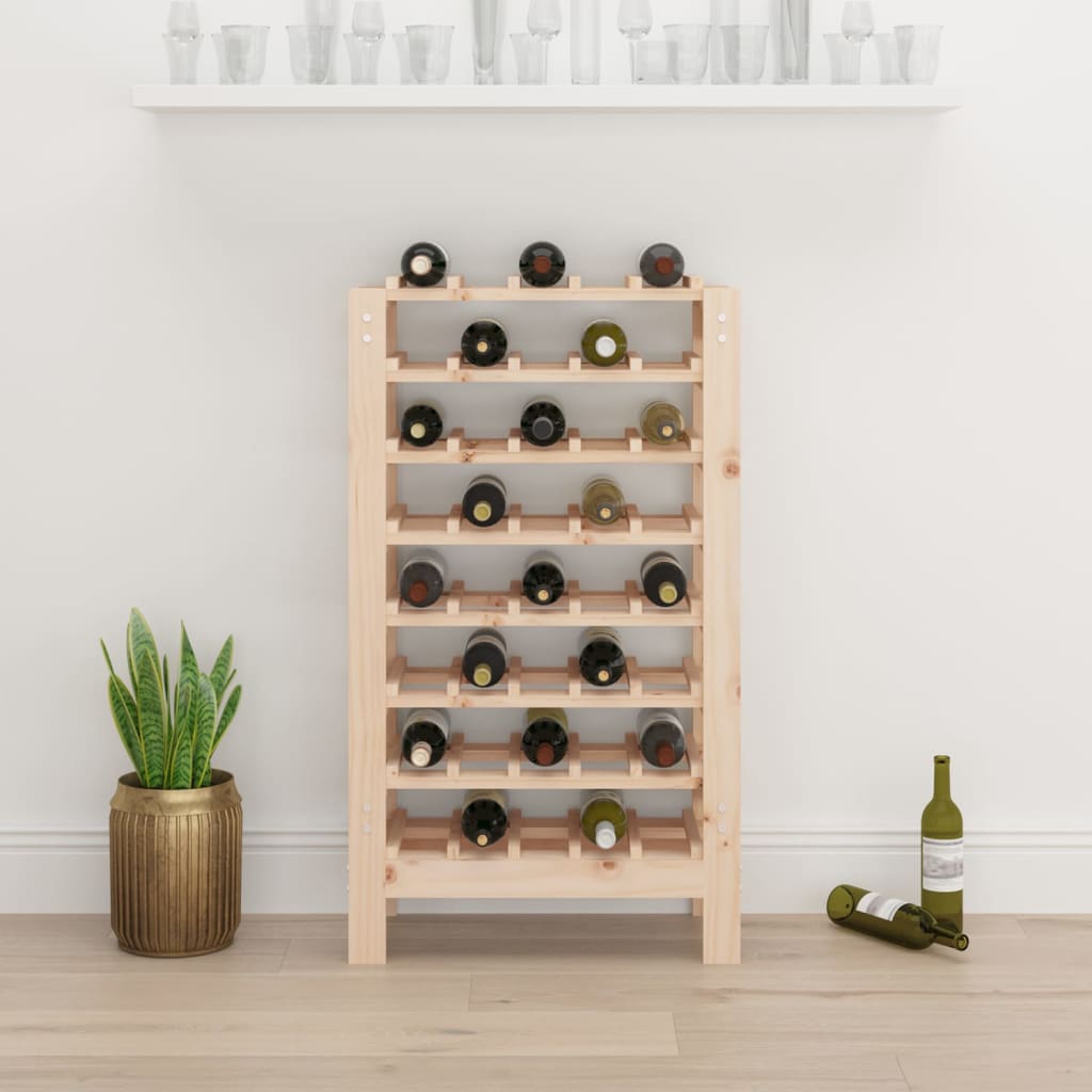 Weinregal 61,5x30x107,5 cm Massivholz Kiefer - Pazzar.ch
