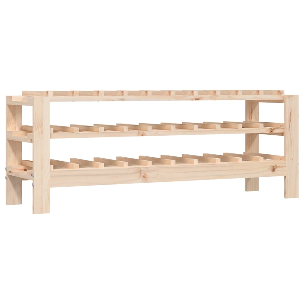 Weinregal 109,5x30x42 cm Massivholz Kiefer - Pazzar.ch