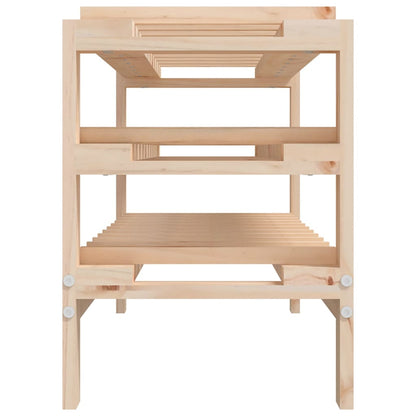 Weinregal 109,5x30x42 cm Massivholz Kiefer - Pazzar.ch