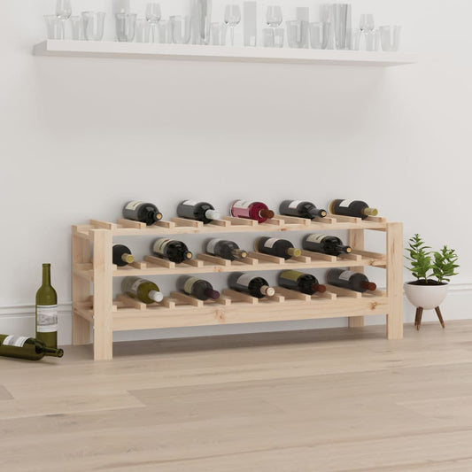 Weinregal 109,5x30x42 cm Massivholz Kiefer - Pazzar.ch