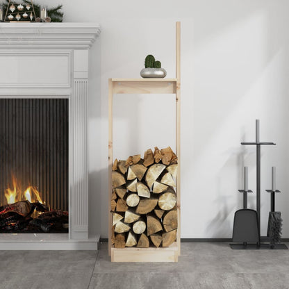 Kaminholzhalter 33,5x30x110 cm Massivholz Kiefer - Pazzar.ch