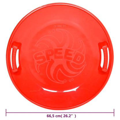 Rundschlitten Rot 66,5 cm PP - Pazzar.ch