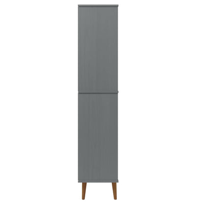 Bücherregal MOLDE Grau 85x35x170,5 cm Massivholz Kiefer - Pazzar.ch