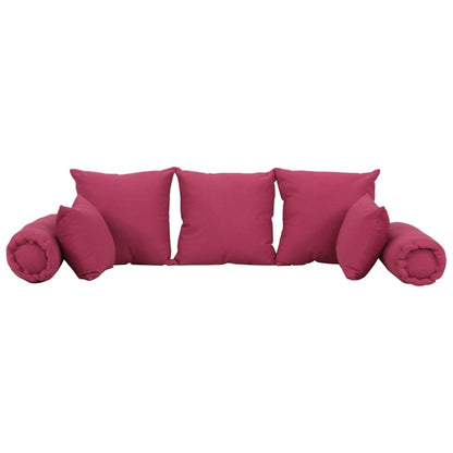 7-tlg. Dekokissen-Set Rosa Stoff - Pazzar.ch