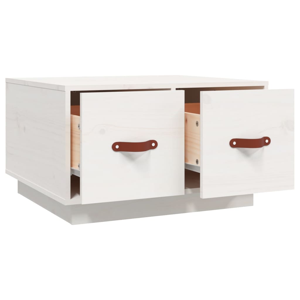 Couchtisch Weiß 60x53x35 cm Massivholz Kiefer - Pazzar.ch