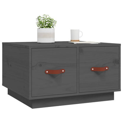 Couchtisch Grau 60x53x35 cm Massivholz Kiefer - Pazzar.ch